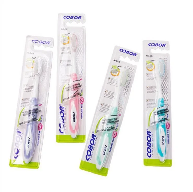 Wholesale Customized Packing and Logo Soft Bristle Home Use Travel Adult Tooth Brush Toothbrush