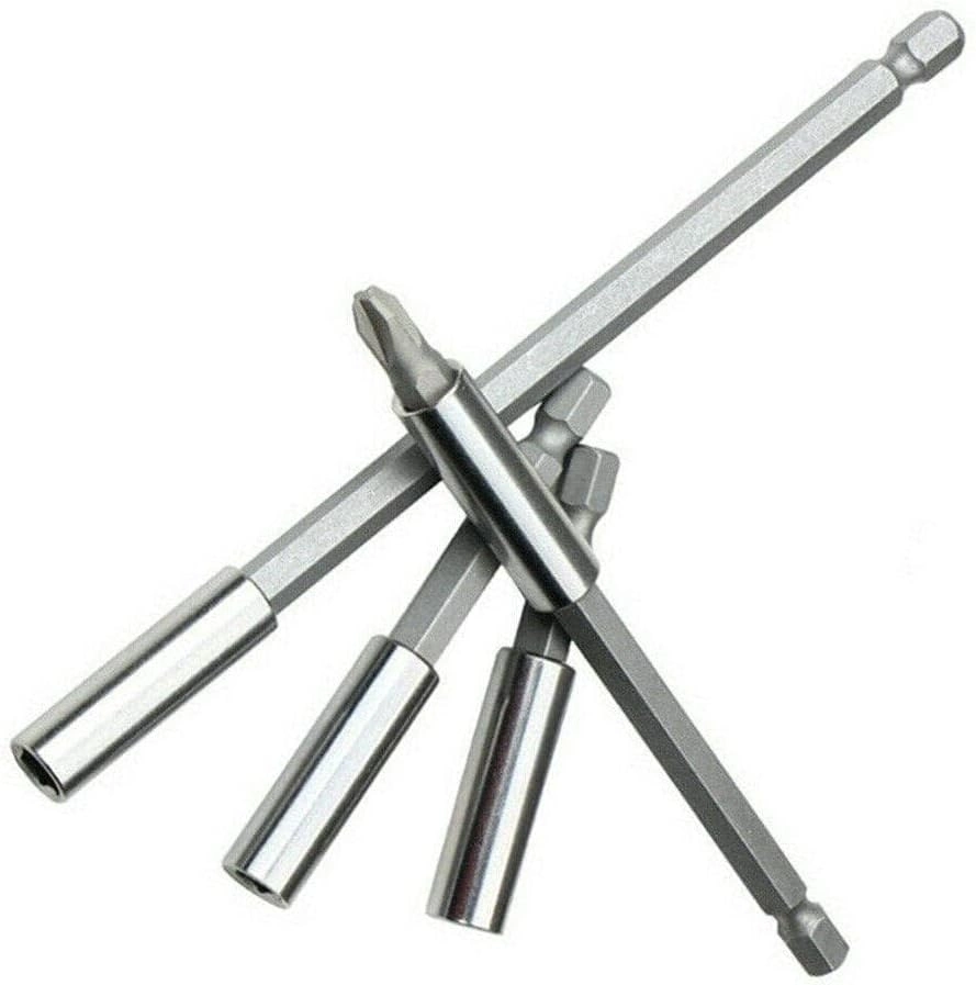 Punch Bit Lengthening Rod Inner Hexagon Bit Lengthening Sleeve 1/4 Magnetic Bit Post Extension Rod Screwdriver Extension Rod