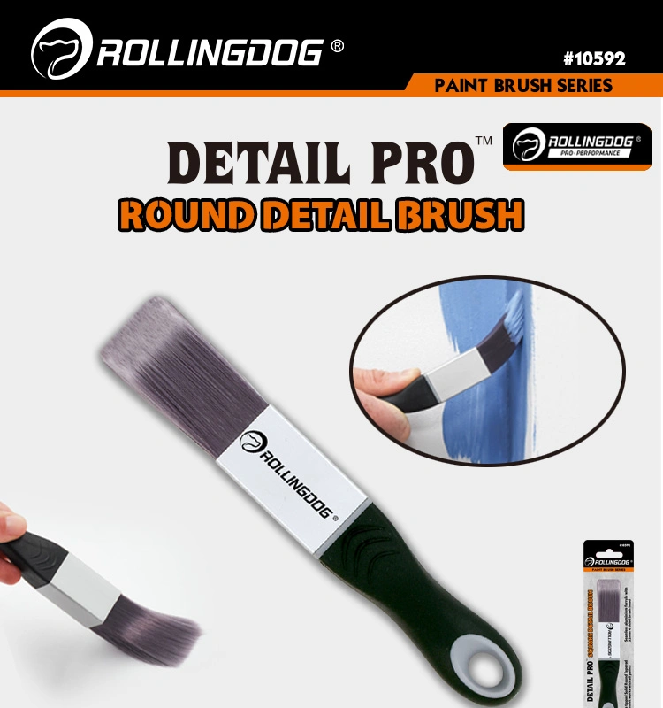 Rollingdog Detail PRO&trade; 10735 Us Style Seamless Soft Corner 25mm Pointed Round Detail Paint Brush