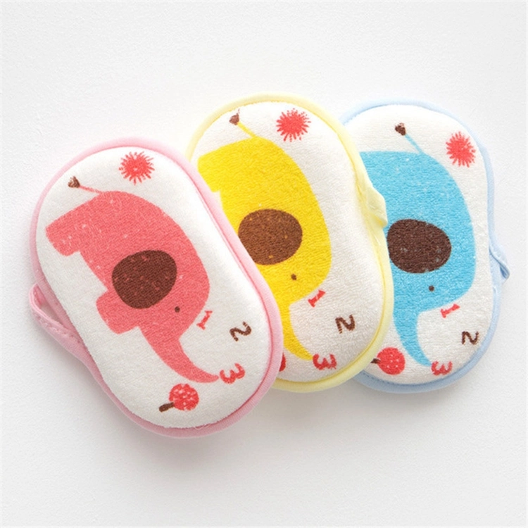 Nature Soft Pure Cotton Baby Bath Foam Rub Shower Sponge Baby Bath Sponge