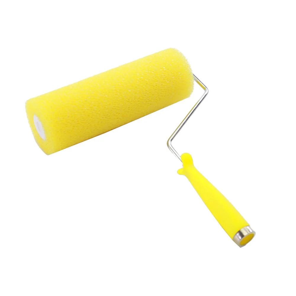 Foam Roller Brush Sponge Plastic Handle Sponge Roller Brush