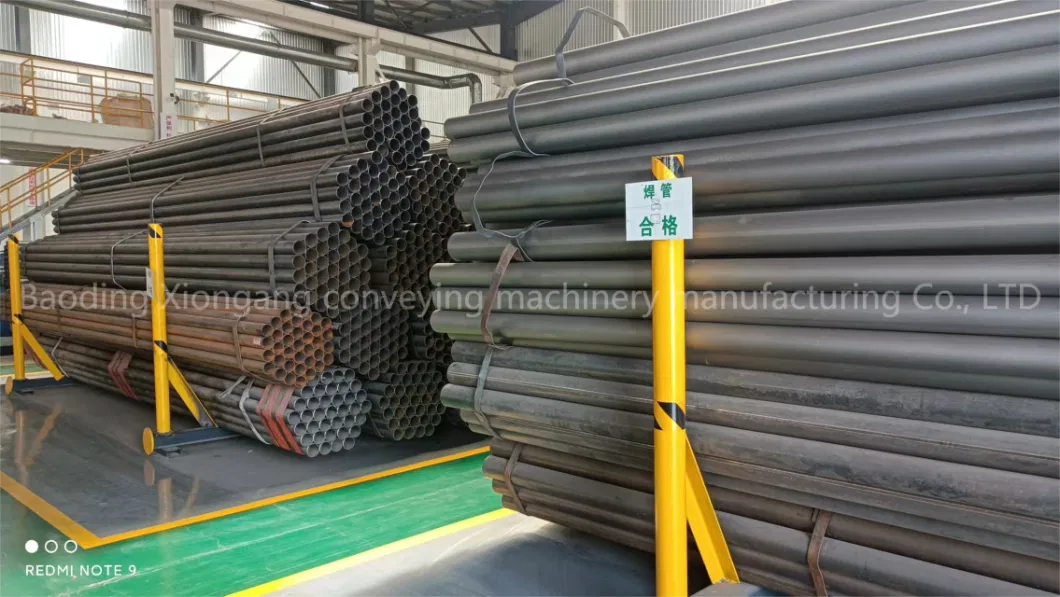 Electric Power, Mining, Metallurgy Conveyor System Rubber Conveyor Belt Supporting Conveyor Frame Paint Roller