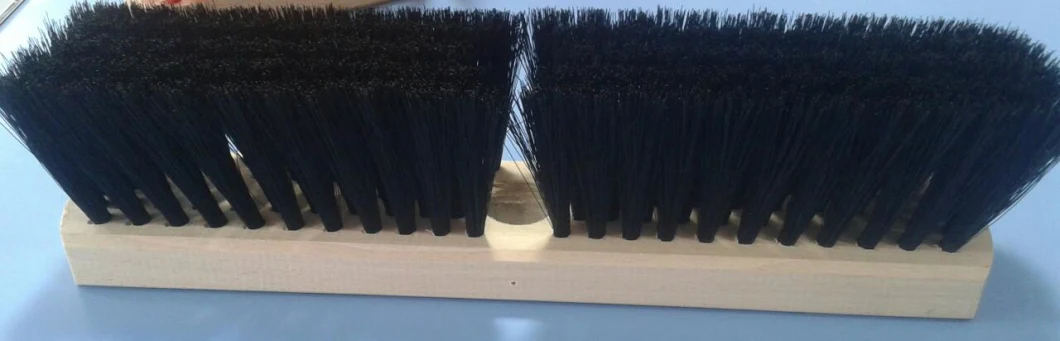 Floor Wall Brush Plastic Filament Brush Wooden Handle in Brush