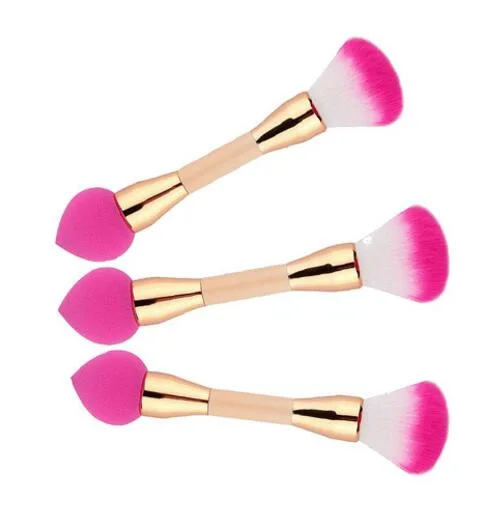 Multipurpose Duo End Sponge Contour Foundation Powder Brush