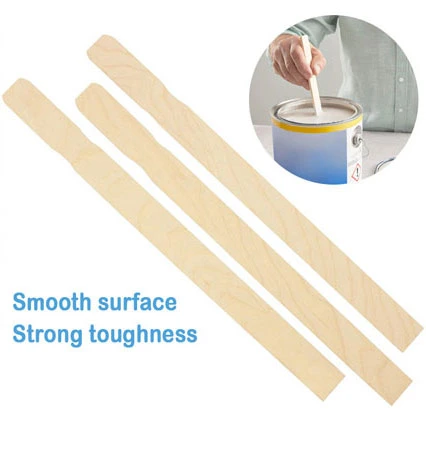 Eco-Friendly Flat Stirrer or Bamboo Mixing Paint Stick