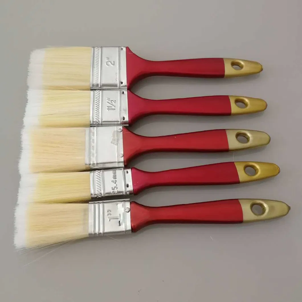 Plastic Cheap Handle White Hair Paint Brush High Quality New Painting Wall Type Application