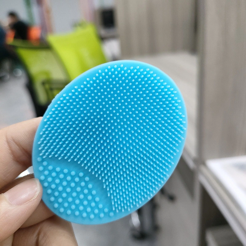 Silicone Large Soft Massage Oval Face Cleaning Brush for Shampoo Baby Bath