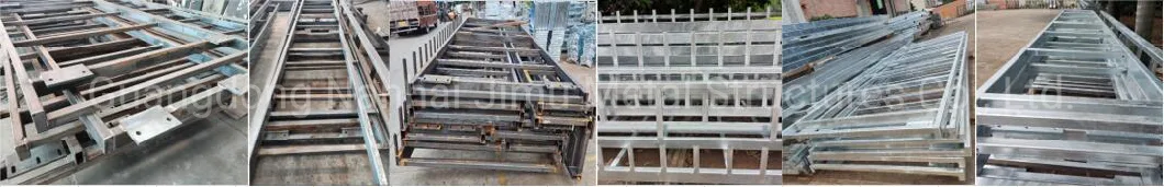 Jimu Galvanized Painted Conveyor Idler Frame Steel Structure Roller Frame