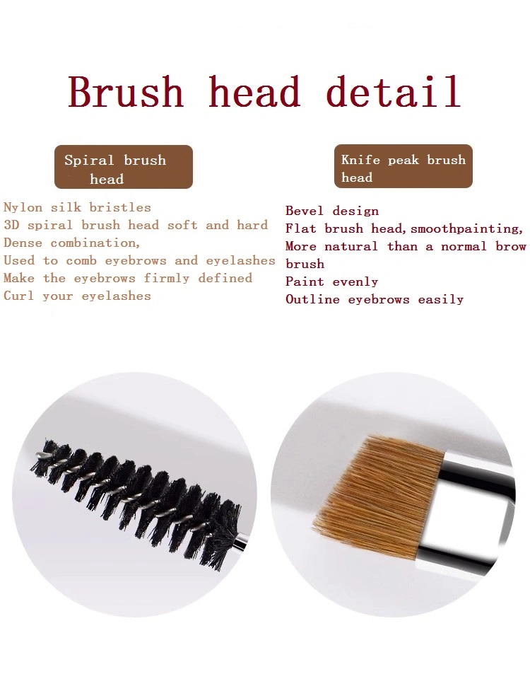 Double Headed Eyebrow Brush Eyelash Curl Spiral Brush Single Angled Eyebrow Eye Makeup Brush Tool