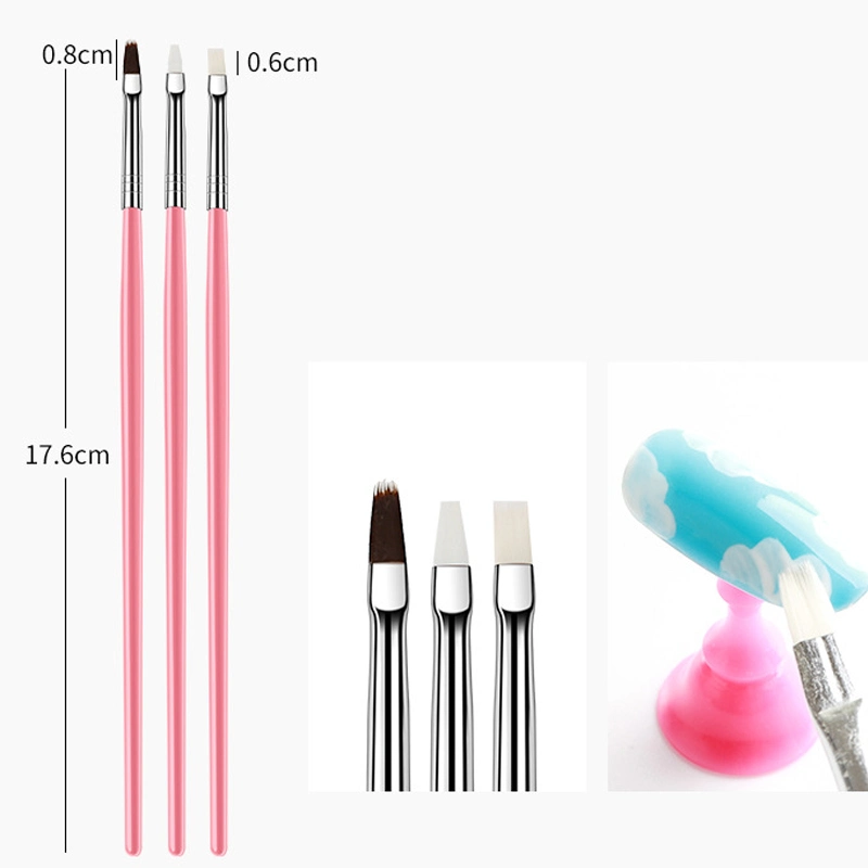 15PCS/Set Nail Brush Acrylic Liquid Powder Carving Gel Brush