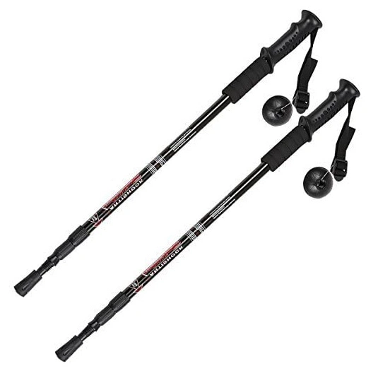 Adjustable Aluminum Hiking Pole Light Telescopic Nordic Style Walking Sticks Anti Shock Trekking Poles