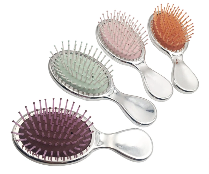 Private Label Portable Oval Mini Wet Paddle Detangling Hair Brushes