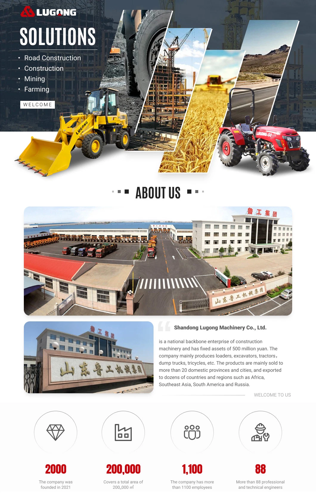 CE Approved 1 Year Lugong Crane Mini Backhoe Loader for Sale