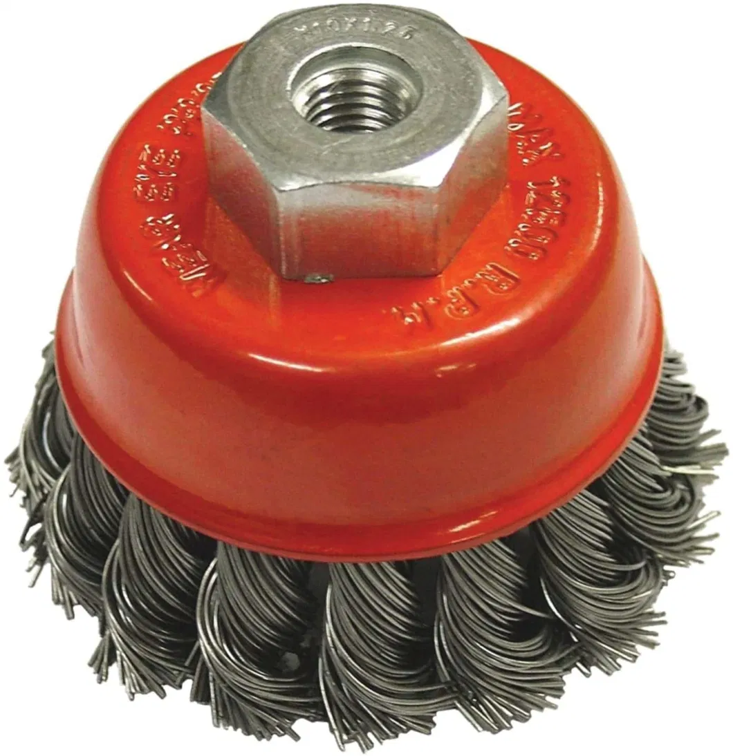 Hot Sale Good Price Polishing and Removing Metal External Mounted Crimped Steel Wire Cup Brush