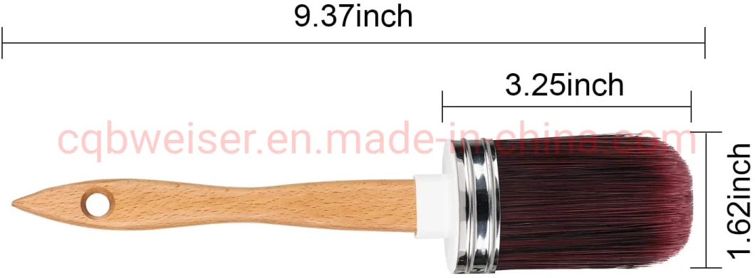 Wax Chalk Natural Nylon Bristles Furniture Paint Brush