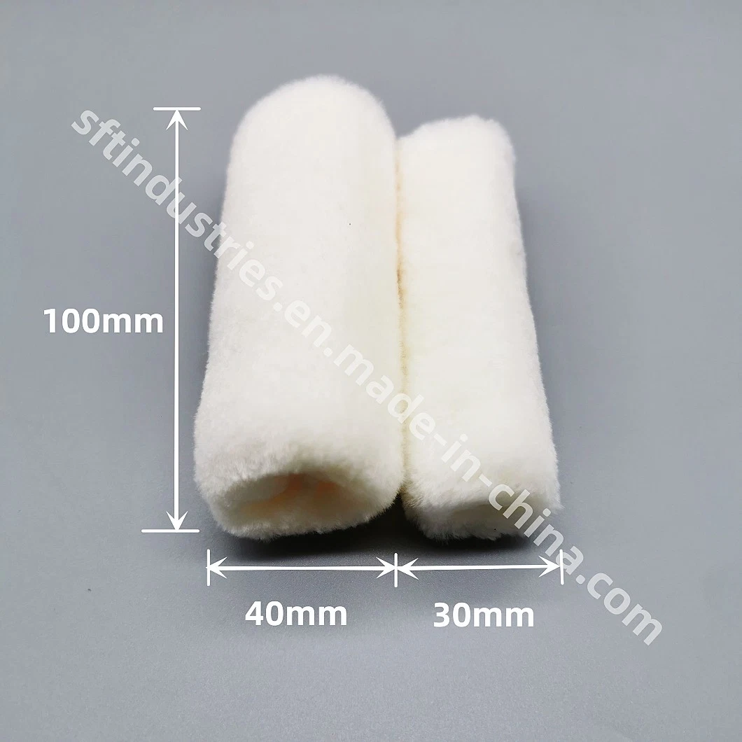 40mm Diameter Wool Roller Sleeves Solvent Resistant Roller Brushes