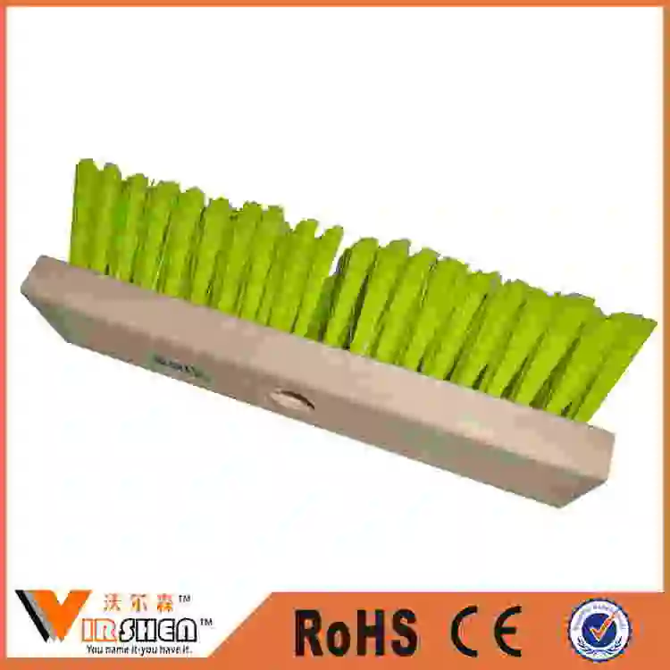 Floor Wall Brush Plastic Filament Brush Wooden Handle in Brush