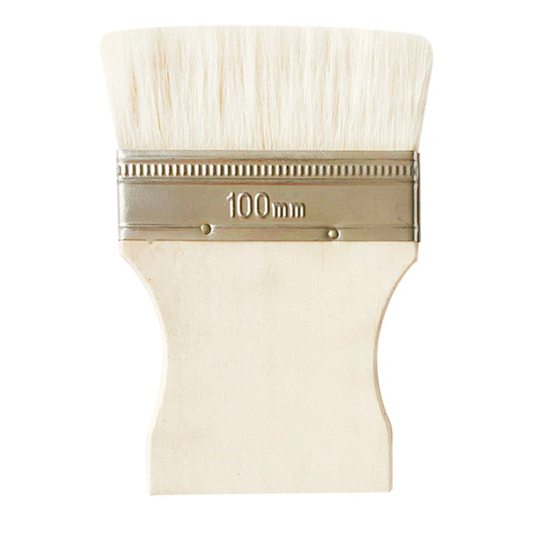 Plastic Cheap Handle White Hair Paint Brush High Quality New Painting Wall Type Application