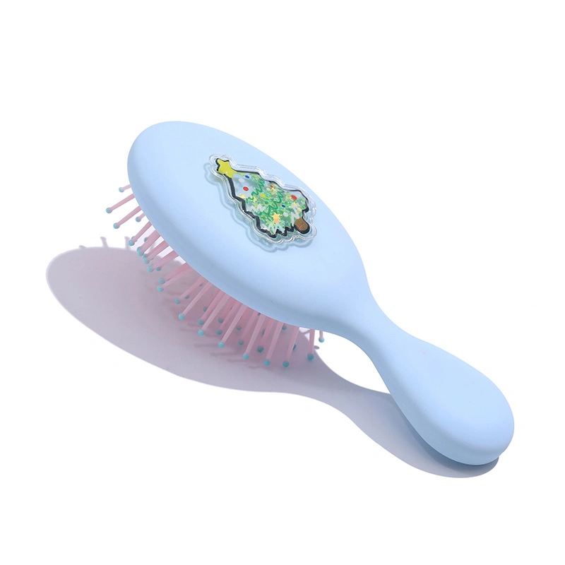 fashion Plastic Pocket Size Kids Hair Brush Cute Children Hair Brush with Head Band