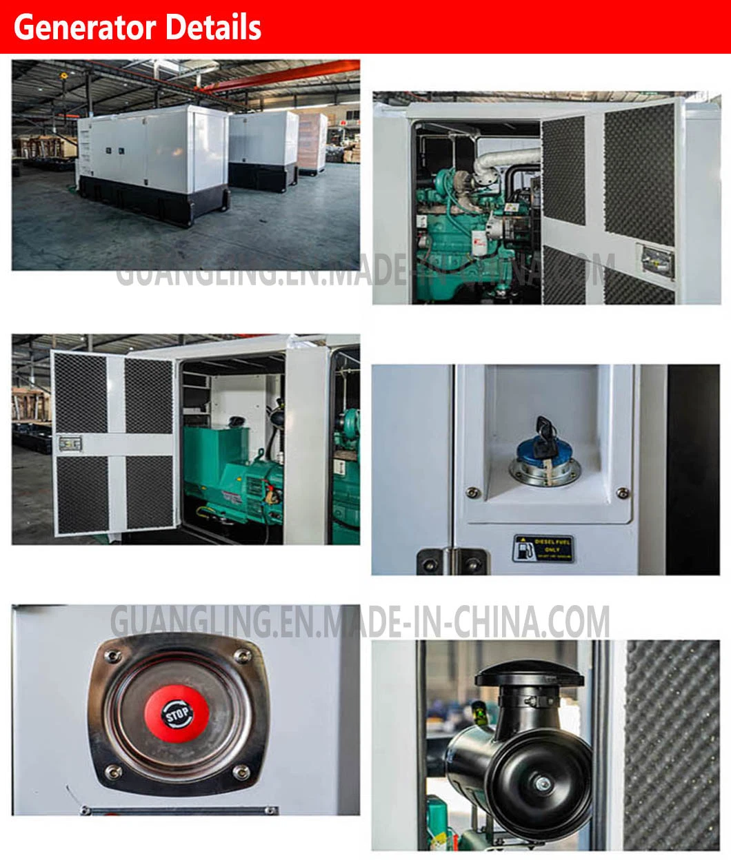 Factory Sale 800kVA 640kw 800kv Silent Type Diesel Generator with ISO9001 CE