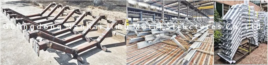 Jimu Galvanized Painted Conveyor Idler Frame Steel Structure Roller Frame