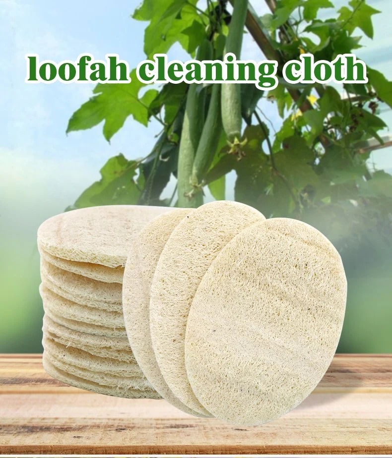 Oval Loofah Dish Brush Kitchen Non-Stick Wash Bowl Sponge Wipe Multi-Functional Loofah Brush