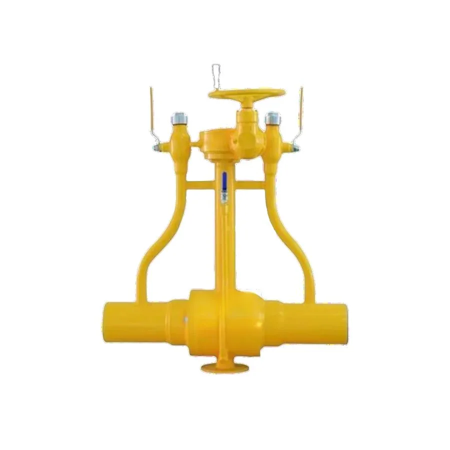 Buried Extension Rod Gas Pipeline Valve Carbon Steel Natural Gas Direct Buried Double Relief Ball Valve