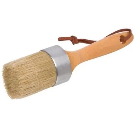 Painted Plastic Handle Round Chalk Paint and Wax Brush