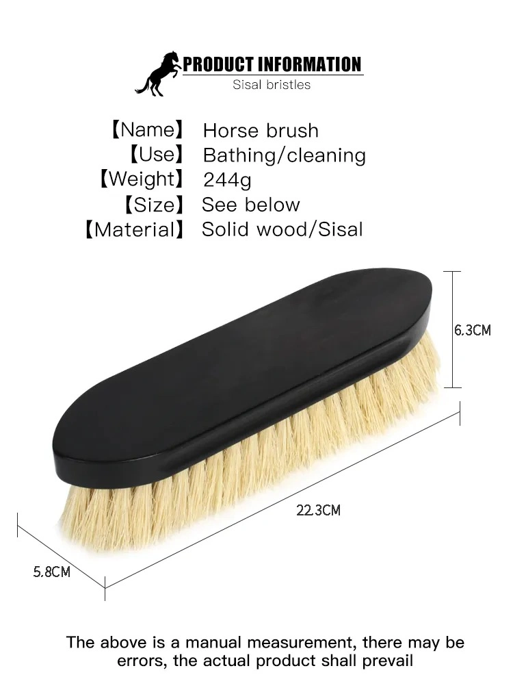 Luxury Wooden Horse Care Products Horse Grooming Equipment Hair Brush