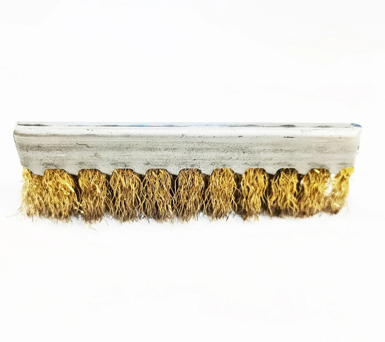 Hx Steel Wire Strip Brush 100mm Double Band Type Crimped Normal Carbon Steel