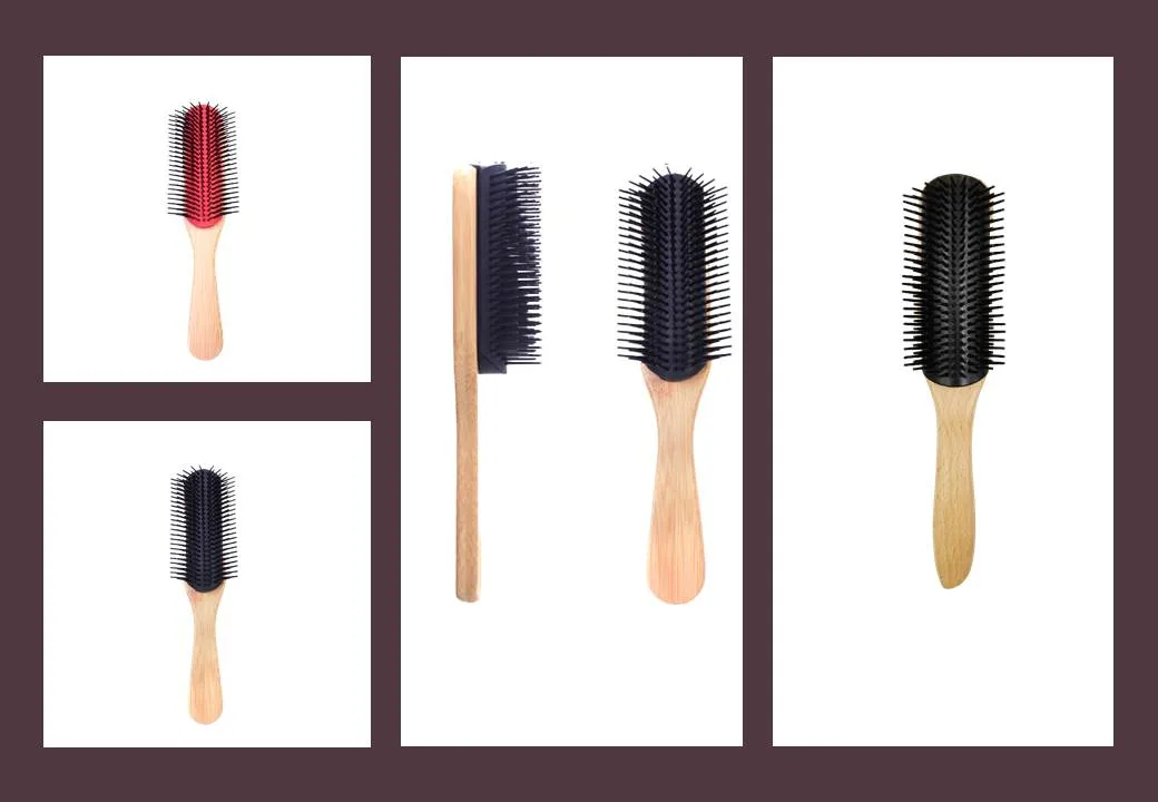 22mm Eco Friendly Oval Shampo Natural Babmoo Paddle Hair Brush Bathroom Accessories