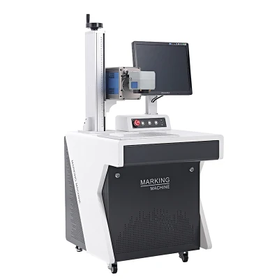 Cheap CO2 Laser Marker 20W Laser Marking Machine with Metal Tube for Clothe Jeans Towel