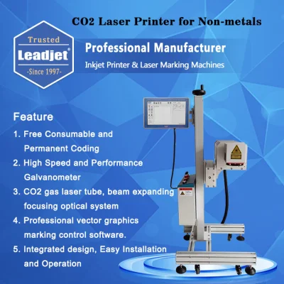 Leadjet Auto Batch Printing Machine CO2 Laser Date Marking Machine PVC Pipe Printer