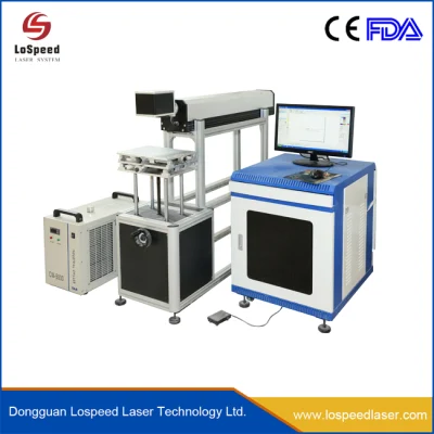 CO2 Galvo 20W 30W 60W 100W CO2 Laser Marking Machines with Xy Electric Movable Working Table CO2 Laser Engraving 400*400mm Big Working Area