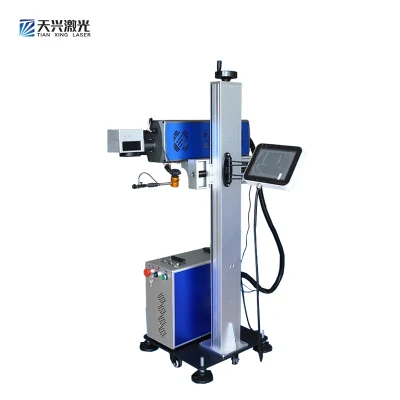Factory Price Fiber CO2 UV Laser Machine Online Fast Flying Marking Machine with Conveyor Belt for Boxes Mass Production