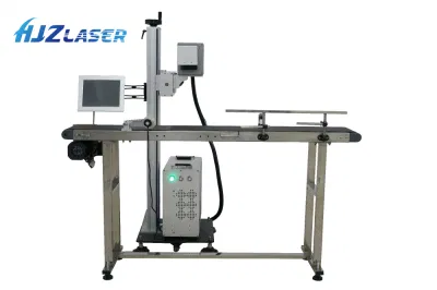  Hjz CO2 Pet Bottle Flying Building Materials 100 Watt Fiber Laser Marking Machine for Surgical Instruments