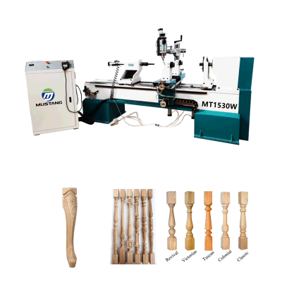 Mt1530W 4 Axis Wood Staircase Making CNC Wood Carving Machine