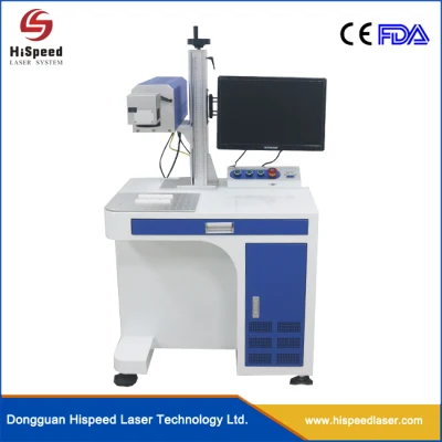  China Manufacture Hispeed Laser 20W 30W 60W CO2 Laser Marking Machine for Wood Leather Glass Bottle Laser Marking and Engraving