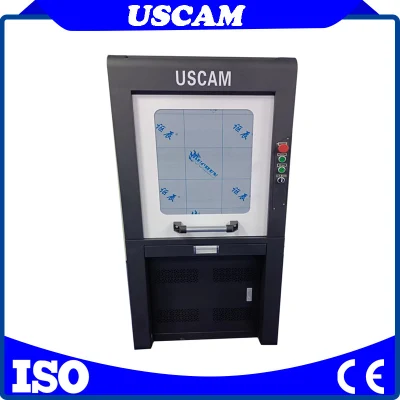 China Uscam Manufacturer RF Tube CO2 Nonmetal Laser Metal Tube CO2 Laser Marking Machine for Marking on Plastic and Wooden Leather 30W 60W 100W