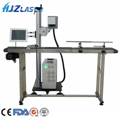 Hjz Laser 30W 60W CO2 Laser Marking Machine for Bottles Online Production