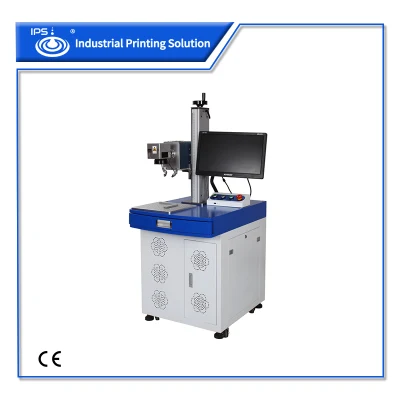 CO2 Static Laser Marking Printer with Raycus Laser Marking System for Wooden, Leather Printing