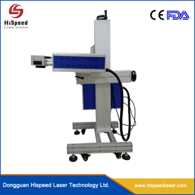 Flying CO2 Laser Marking Machine Machine for Bamboo, Wood Crafts, Plastic