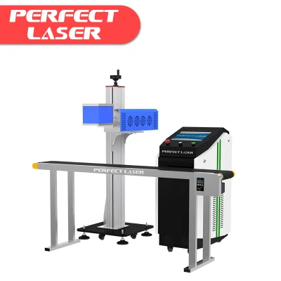 10W 30W 60W Flying CO2 Laser Engraving Marking Machine