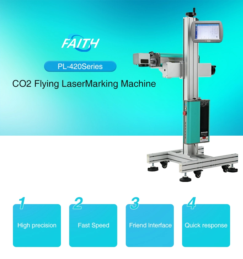 Price 20W RF Tube Online Flying CO2 Laser Marking Machine