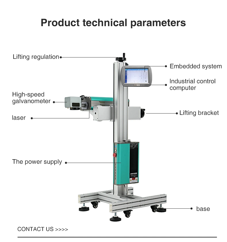 Price 20W RF Tube Online Flying CO2 Laser Marking Machine