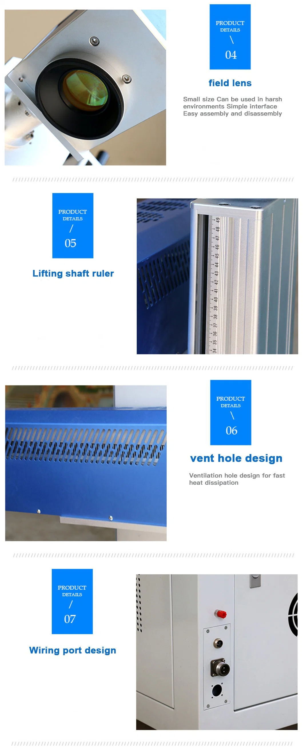 40W 60W 100W CO2 Laser Marking Machine CO2 RF Metal Tube Laser Marker with Economic Price