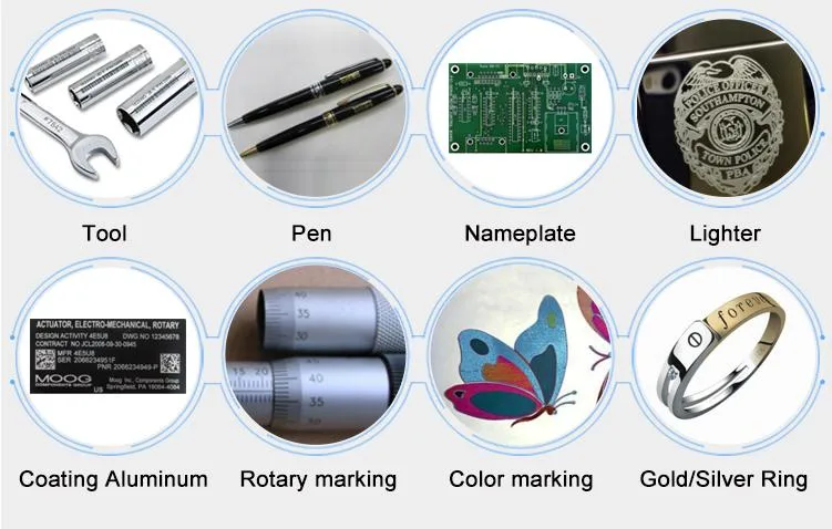 CO2 Portable Laser Marking Machine for Wood Paper 20W 30W 100W