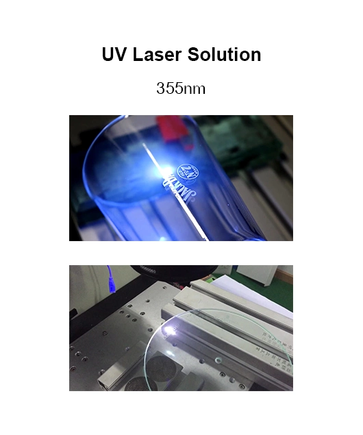 Glassware Flat Glass Laser Marking Machine with CO2 Laser and UV Laser