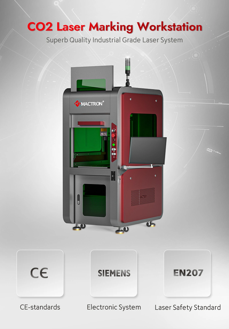 100W RF Tube Non-Metallic CO2 Laser Marking Machine