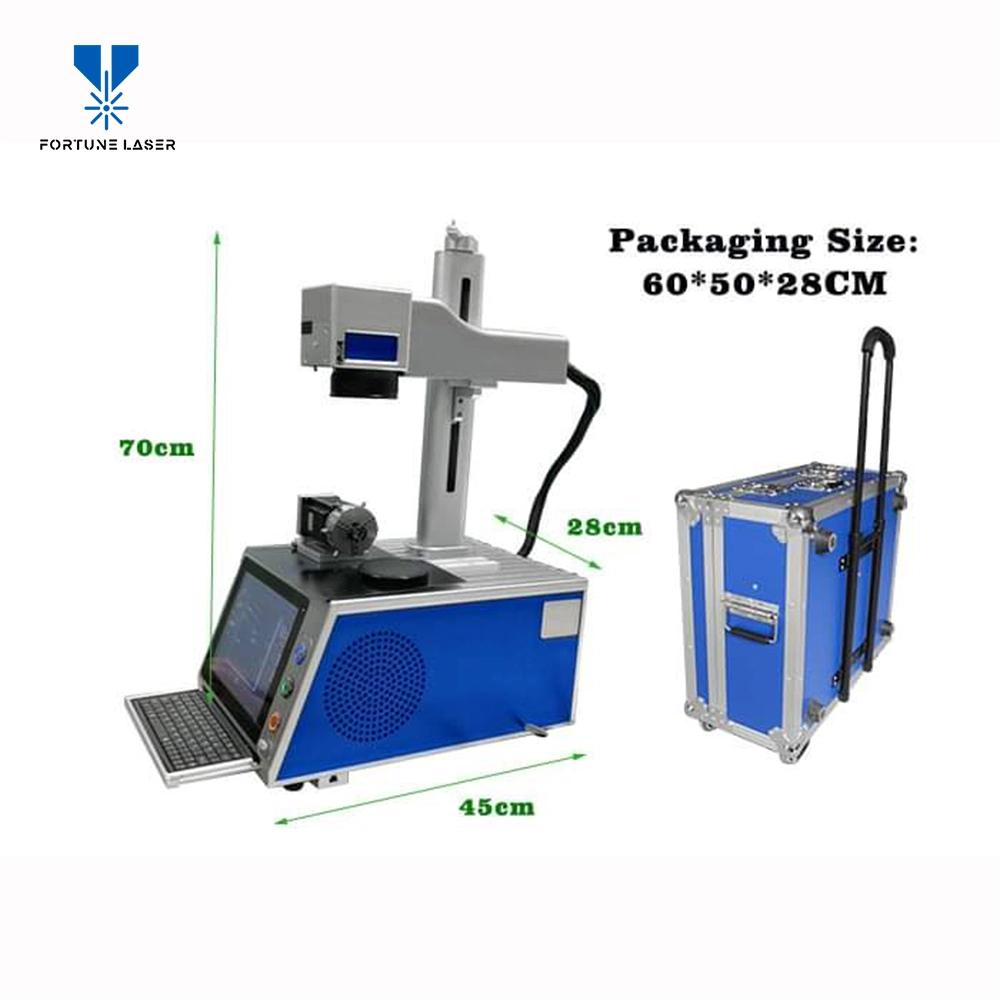 Metal laser Engraving Marking Laser Machine 20W 30W 50W CO2 Laser Marking Machines for Metal Plastic Jewelry Glass